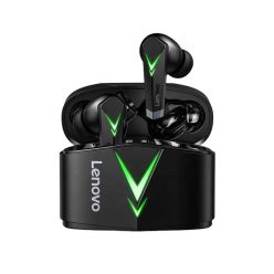   Lenovo LP6 Gamer Bluetooth 5.0 Vezeték Nélküli Fülhallgató Töltőtokkal Fekete