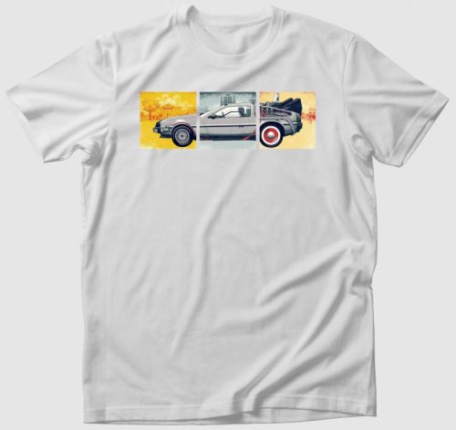 DeLorean póló, Fehér | XL