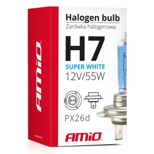 AMiO LumiTec Super White H7 halogén izzó – 5500 K, 1 db