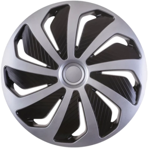 Dísztárcsa 16" Wind Silver & Black 4db