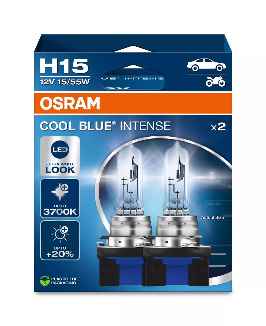 Osram Cool Blue Intense NextGen 5000K +100% H15 2db